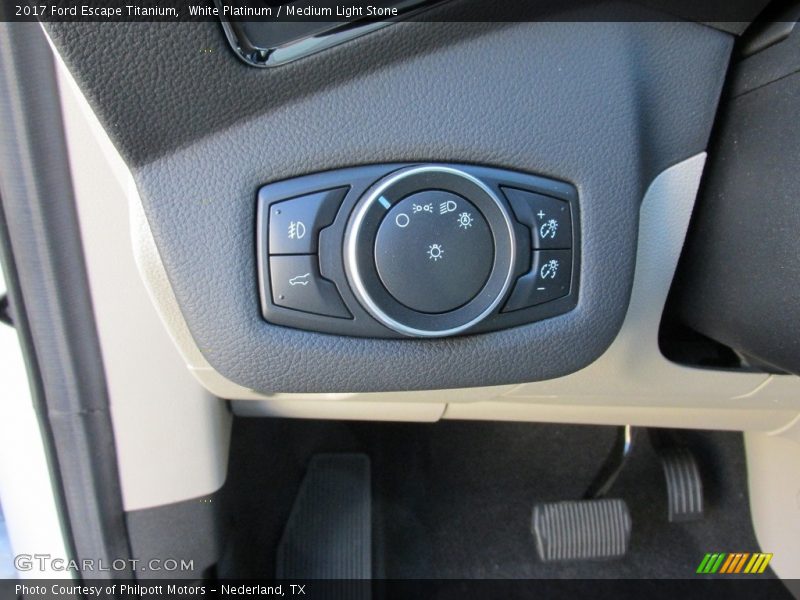 Controls of 2017 Escape Titanium