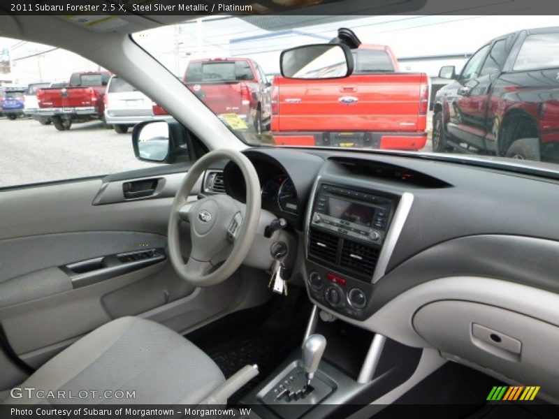 Steel Silver Metallic / Platinum 2011 Subaru Forester 2.5 X