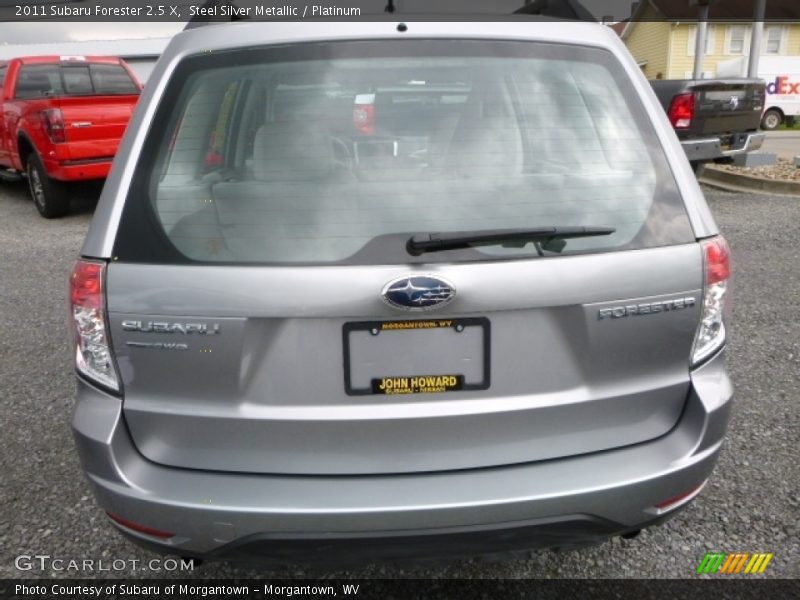 Steel Silver Metallic / Platinum 2011 Subaru Forester 2.5 X