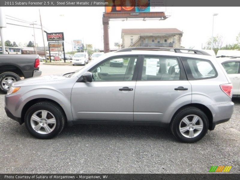 Steel Silver Metallic / Platinum 2011 Subaru Forester 2.5 X