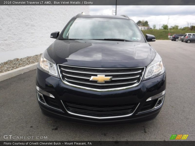 Blue Velvet Metallic / Ebony 2016 Chevrolet Traverse LT AWD