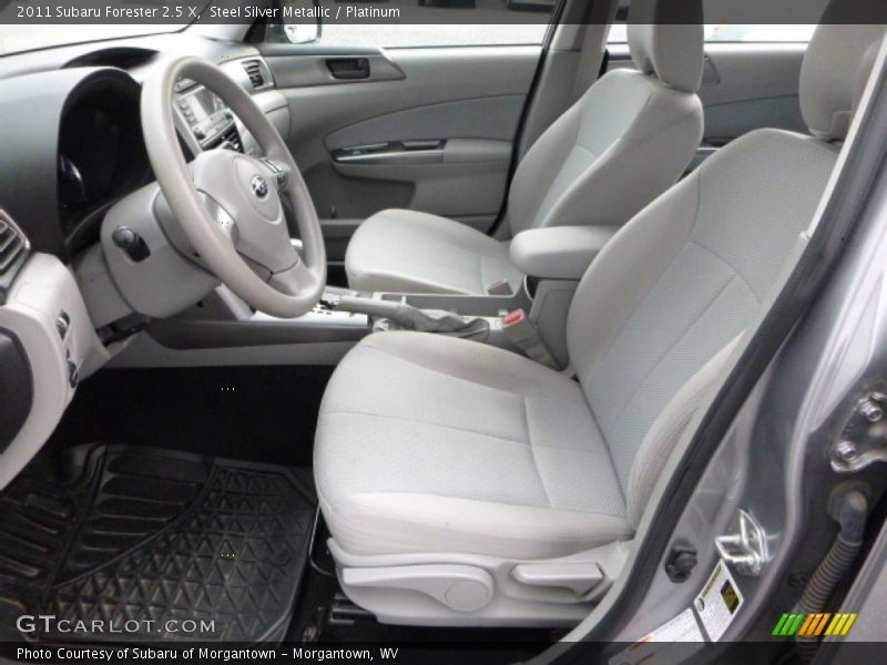 Steel Silver Metallic / Platinum 2011 Subaru Forester 2.5 X