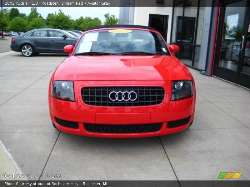 Brilliant Red / Aviator Gray 2003 Audi TT 1.8T Roadster