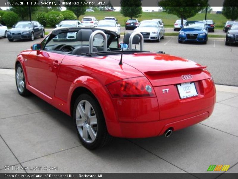 Brilliant Red / Aviator Gray 2003 Audi TT 1.8T Roadster