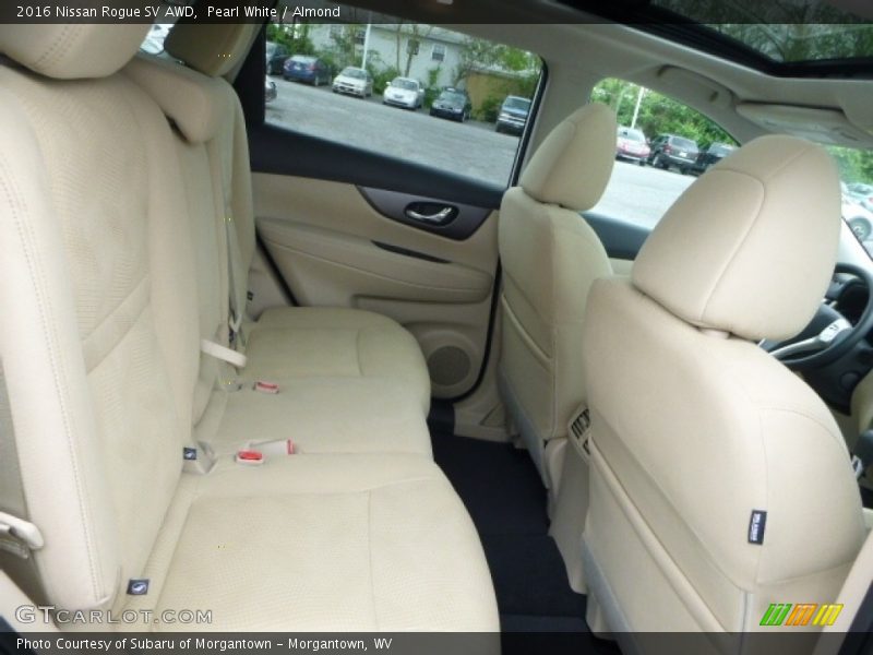 Pearl White / Almond 2016 Nissan Rogue SV AWD