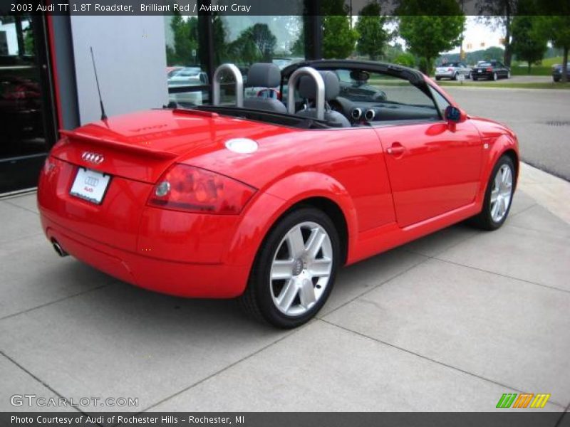 Brilliant Red / Aviator Gray 2003 Audi TT 1.8T Roadster