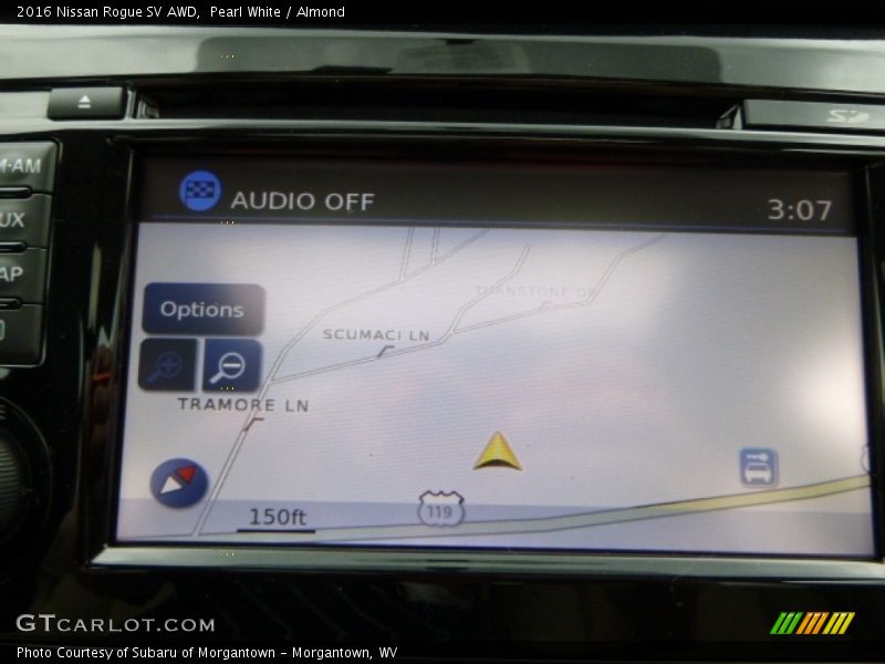 Pearl White / Almond 2016 Nissan Rogue SV AWD