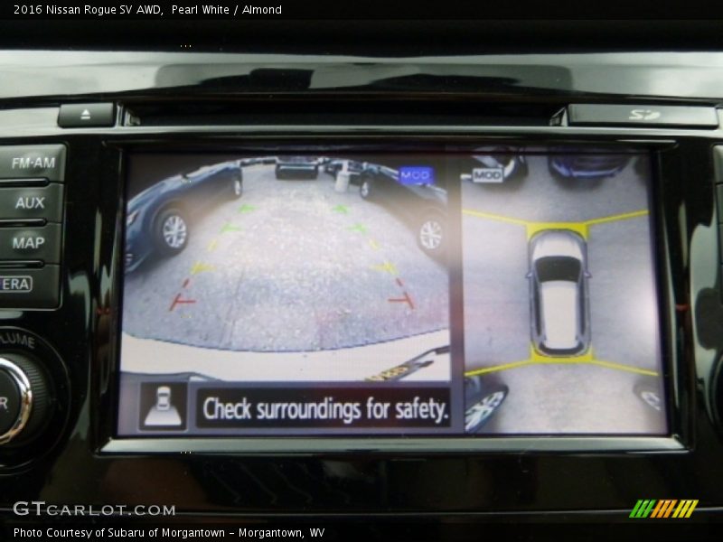 Pearl White / Almond 2016 Nissan Rogue SV AWD