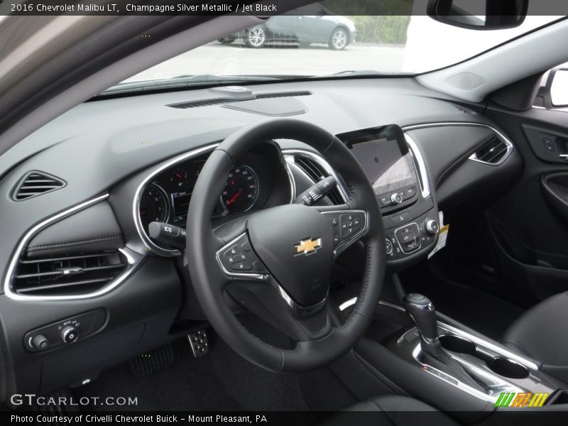 Champagne Silver Metallic / Jet Black 2016 Chevrolet Malibu LT