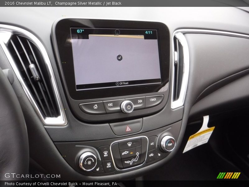 Champagne Silver Metallic / Jet Black 2016 Chevrolet Malibu LT