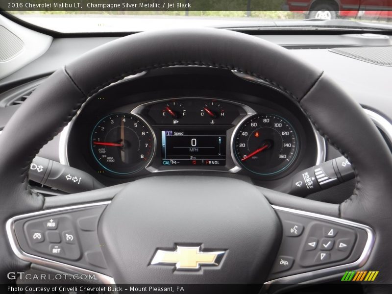 Champagne Silver Metallic / Jet Black 2016 Chevrolet Malibu LT