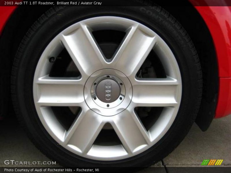 Brilliant Red / Aviator Gray 2003 Audi TT 1.8T Roadster