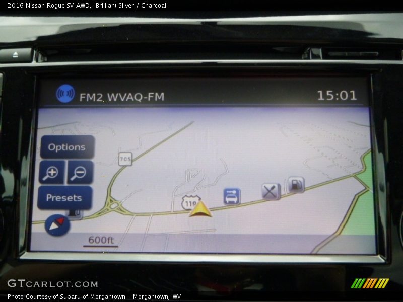 Brilliant Silver / Charcoal 2016 Nissan Rogue SV AWD