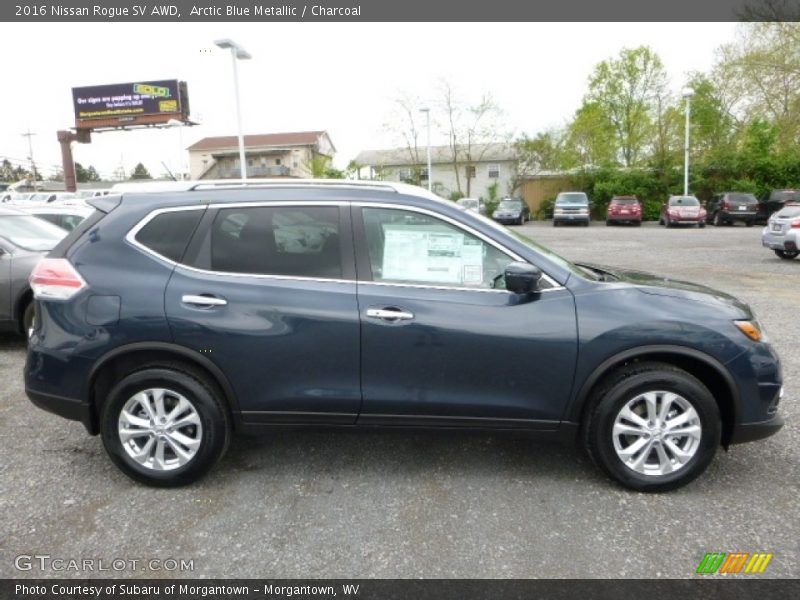 Arctic Blue Metallic / Charcoal 2016 Nissan Rogue SV AWD