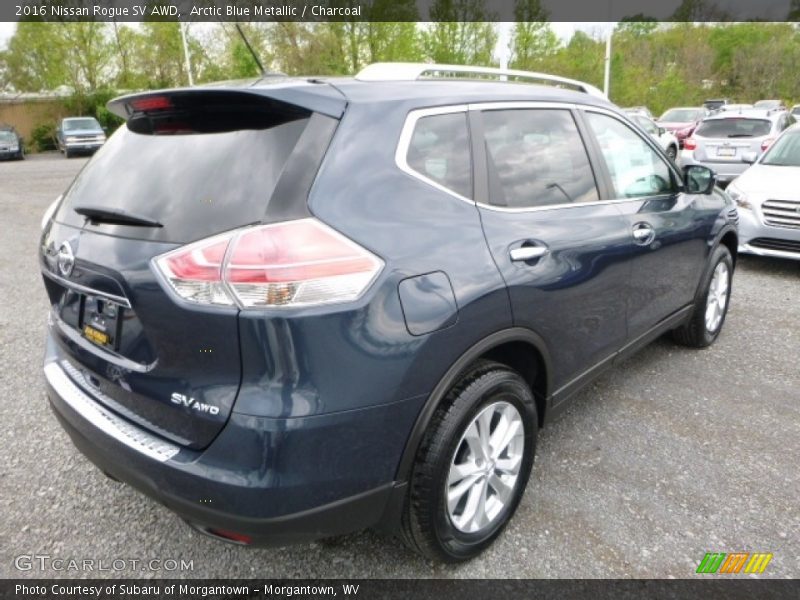 Arctic Blue Metallic / Charcoal 2016 Nissan Rogue SV AWD