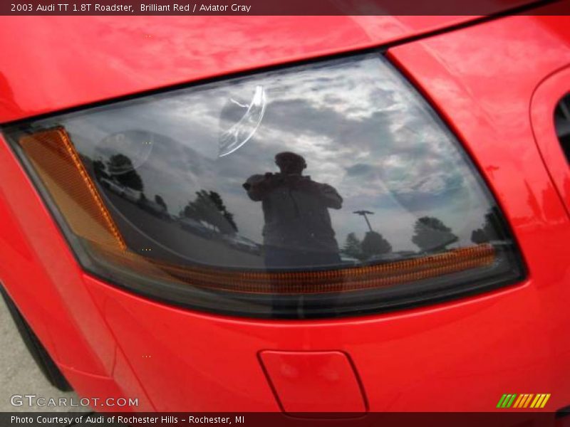 Brilliant Red / Aviator Gray 2003 Audi TT 1.8T Roadster