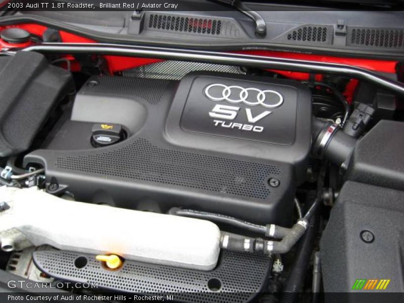 Brilliant Red / Aviator Gray 2003 Audi TT 1.8T Roadster