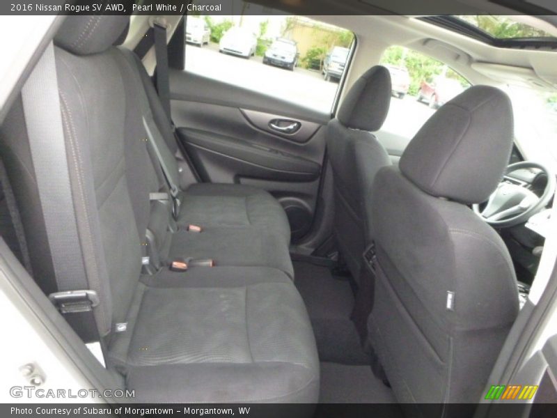 Pearl White / Charcoal 2016 Nissan Rogue SV AWD