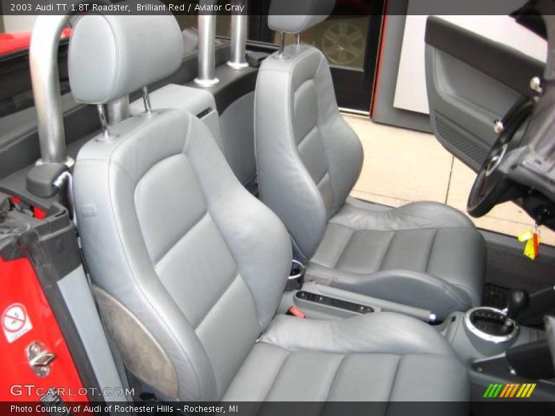 Brilliant Red / Aviator Gray 2003 Audi TT 1.8T Roadster