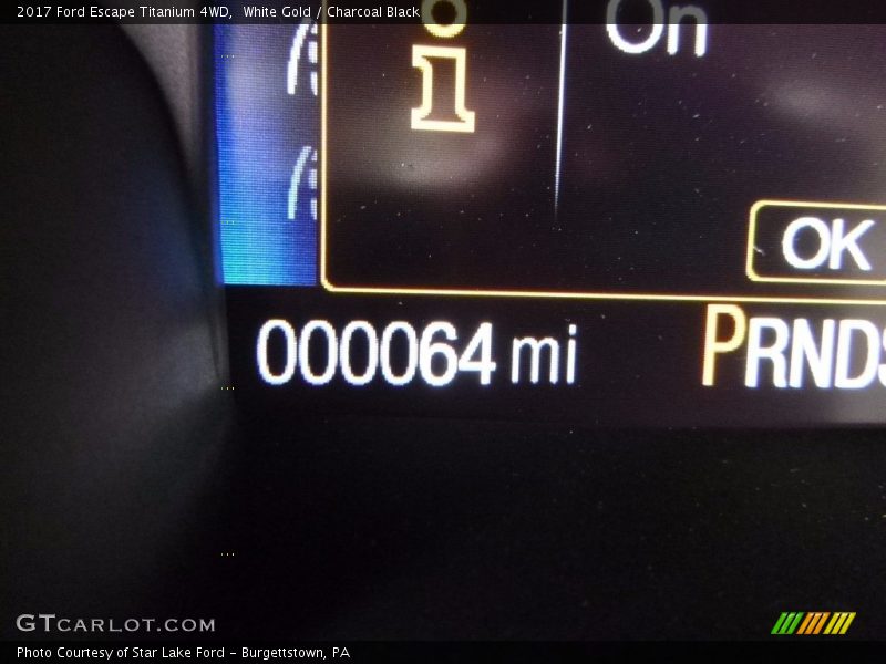 White Gold / Charcoal Black 2017 Ford Escape Titanium 4WD
