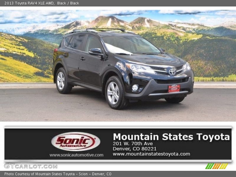 Black / Black 2013 Toyota RAV4 XLE AWD