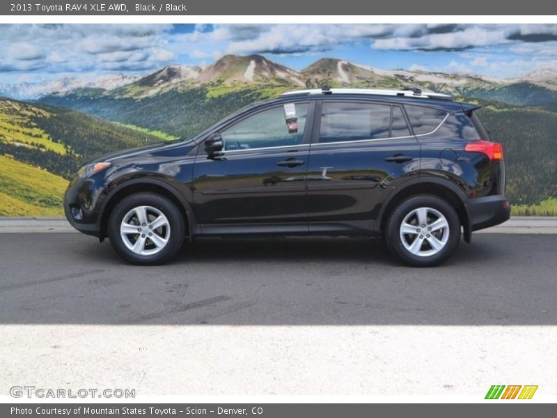Black / Black 2013 Toyota RAV4 XLE AWD