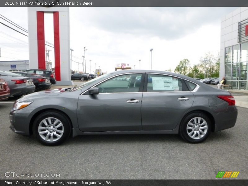 Gun Metallic / Beige 2016 Nissan Altima 2.5 SR