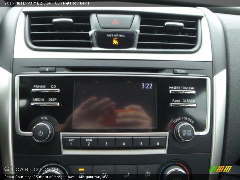 Gun Metallic / Beige 2016 Nissan Altima 2.5 SR