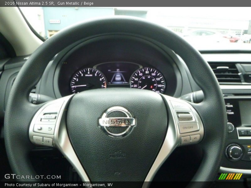 Gun Metallic / Beige 2016 Nissan Altima 2.5 SR