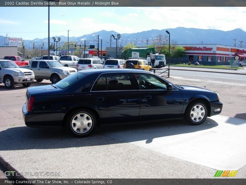 Blue Onyx Metallic / Midnight Blue 2002 Cadillac DeVille Sedan