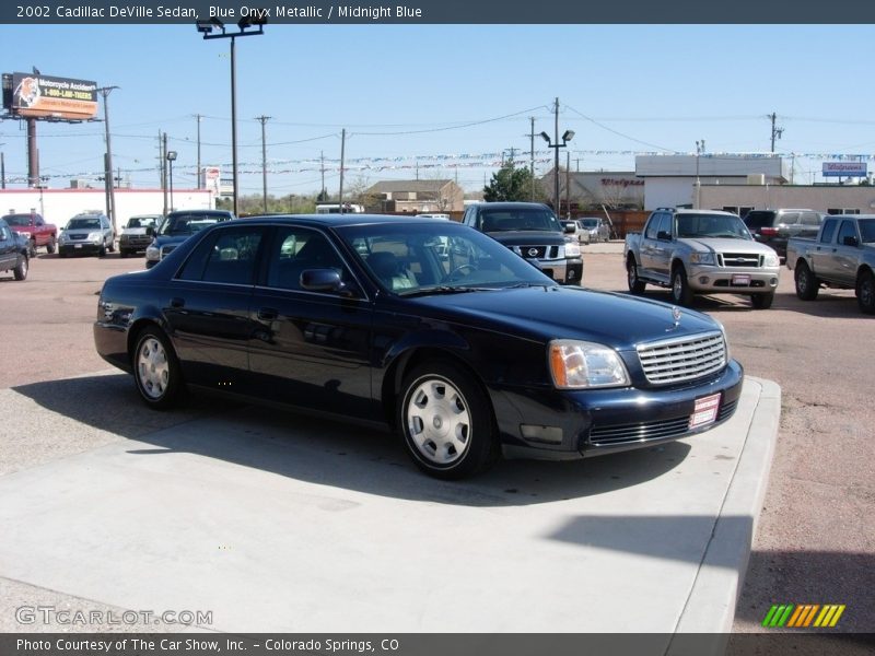 Blue Onyx Metallic / Midnight Blue 2002 Cadillac DeVille Sedan