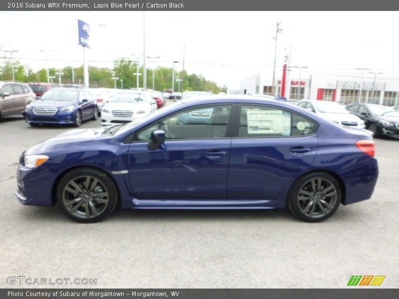 Lapis Blue Pearl / Carbon Black 2016 Subaru WRX Premium