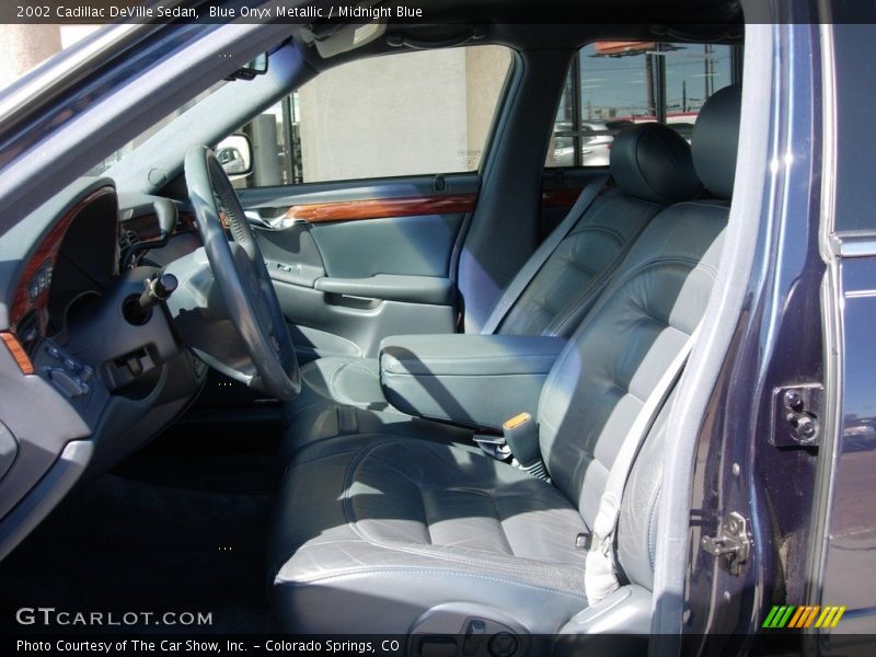 Blue Onyx Metallic / Midnight Blue 2002 Cadillac DeVille Sedan