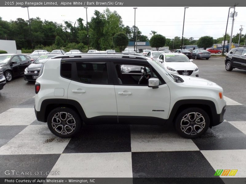 Alpine White / Bark Brown/Ski Gray 2015 Jeep Renegade Limited