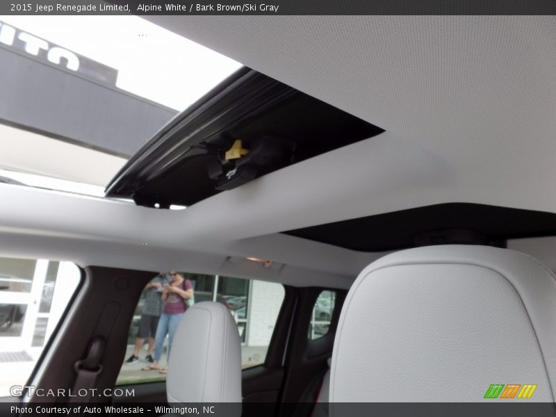 Alpine White / Bark Brown/Ski Gray 2015 Jeep Renegade Limited
