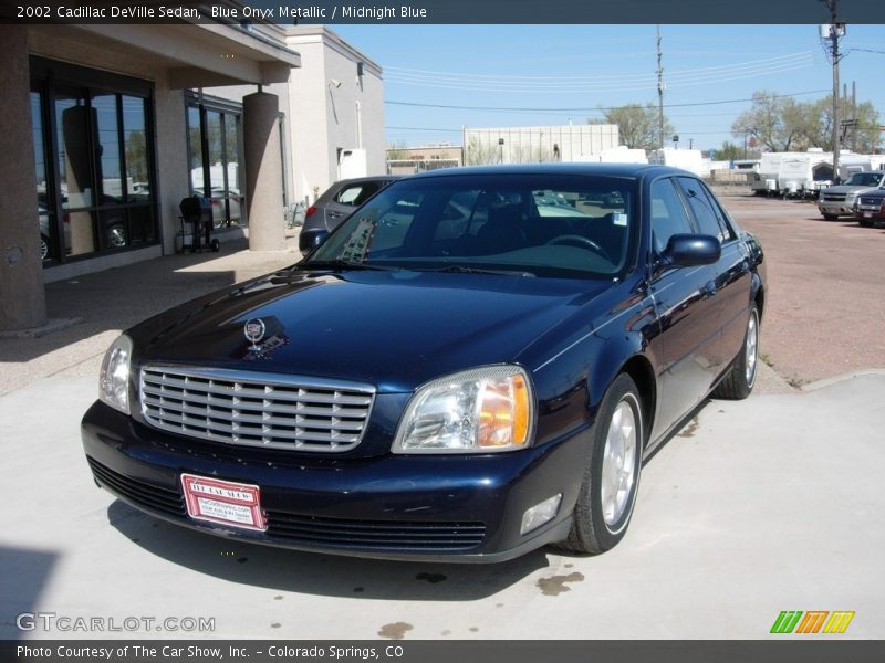 Blue Onyx Metallic / Midnight Blue 2002 Cadillac DeVille Sedan