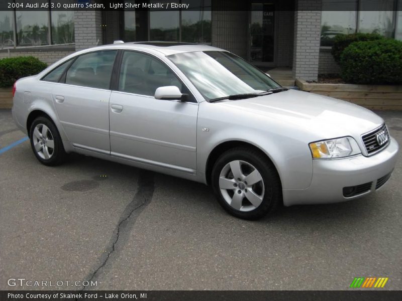 Light Silver Metallic / Ebony 2004 Audi A6 3.0 quattro Sedan