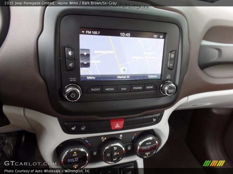 Alpine White / Bark Brown/Ski Gray 2015 Jeep Renegade Limited