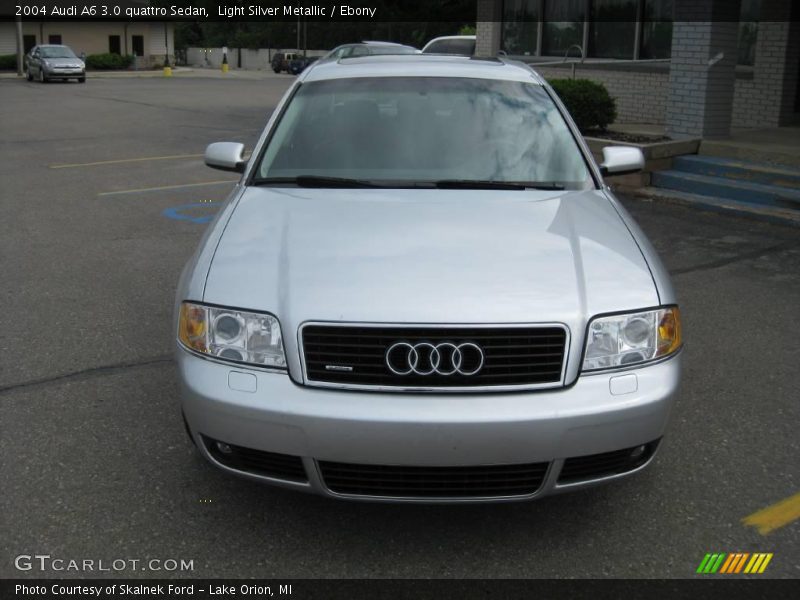 Light Silver Metallic / Ebony 2004 Audi A6 3.0 quattro Sedan