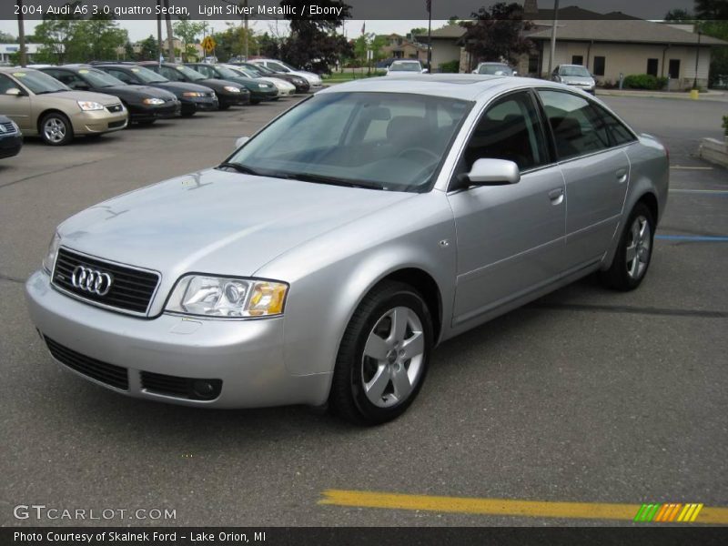 Light Silver Metallic / Ebony 2004 Audi A6 3.0 quattro Sedan
