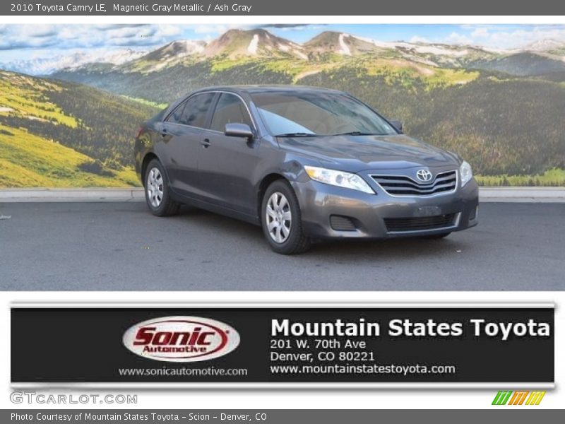 Magnetic Gray Metallic / Ash Gray 2010 Toyota Camry LE