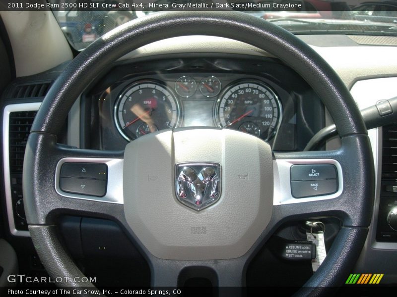 Mineral Gray Metallic / Dark Slate/Medium Graystone 2011 Dodge Ram 2500 HD SLT Crew Cab 4x4