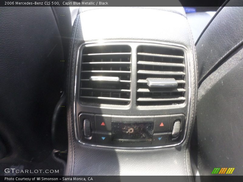 Capri Blue Metallic / Black 2006 Mercedes-Benz CLS 500