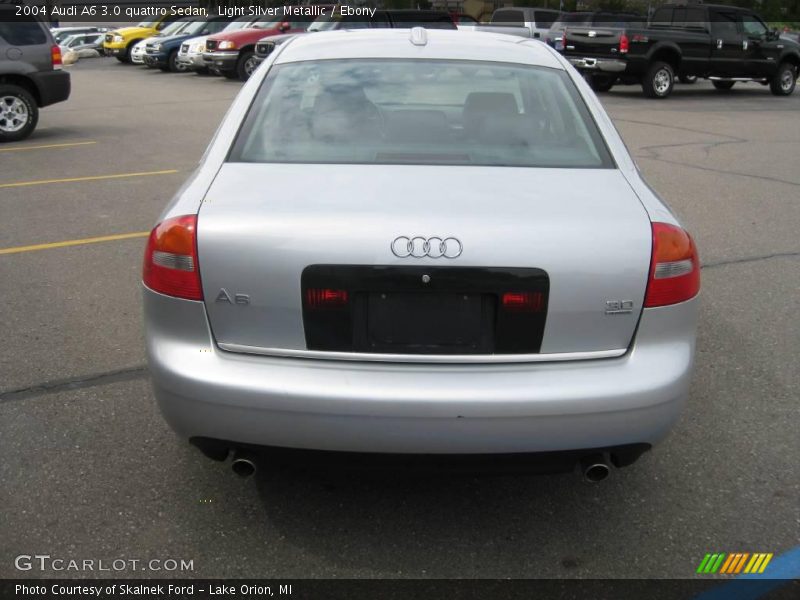 Light Silver Metallic / Ebony 2004 Audi A6 3.0 quattro Sedan