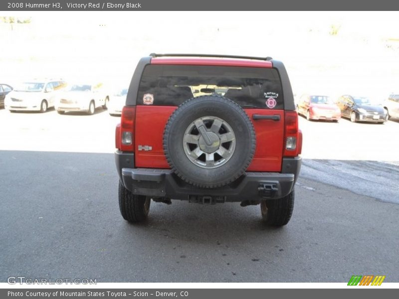 Victory Red / Ebony Black 2008 Hummer H3