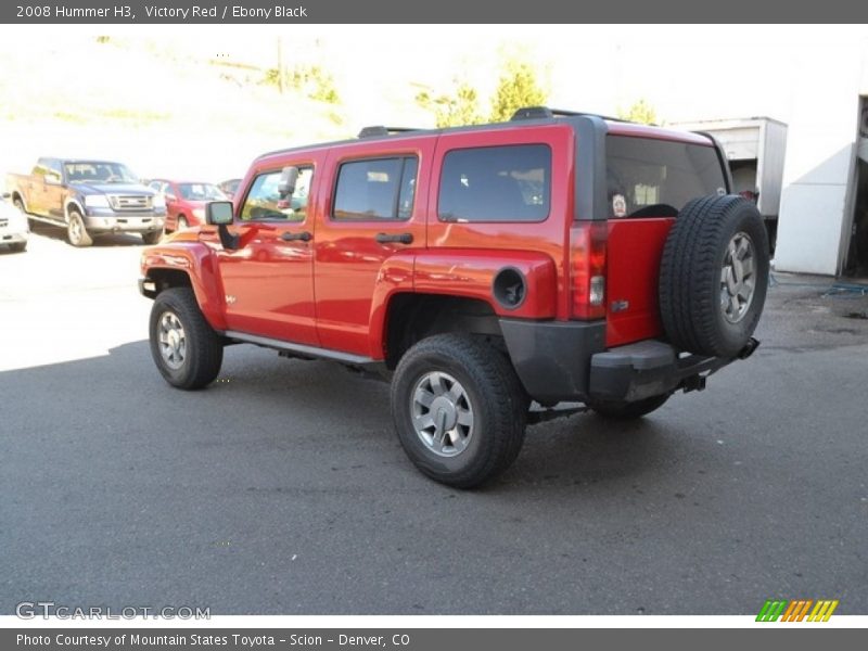 Victory Red / Ebony Black 2008 Hummer H3