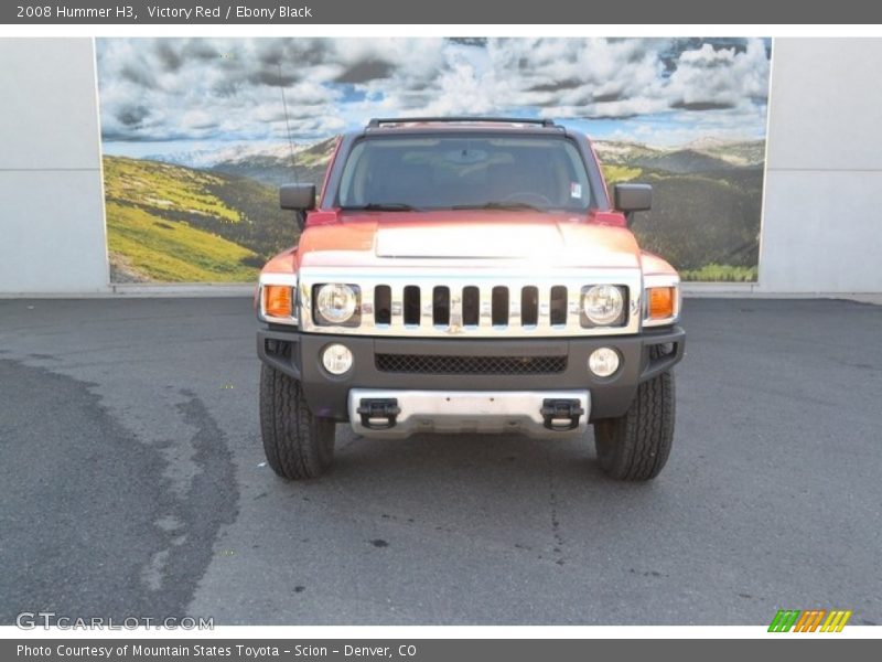 Victory Red / Ebony Black 2008 Hummer H3