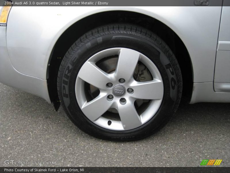 Light Silver Metallic / Ebony 2004 Audi A6 3.0 quattro Sedan