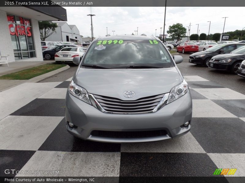 Silver Sky Metallic / Ash 2015 Toyota Sienna XLE