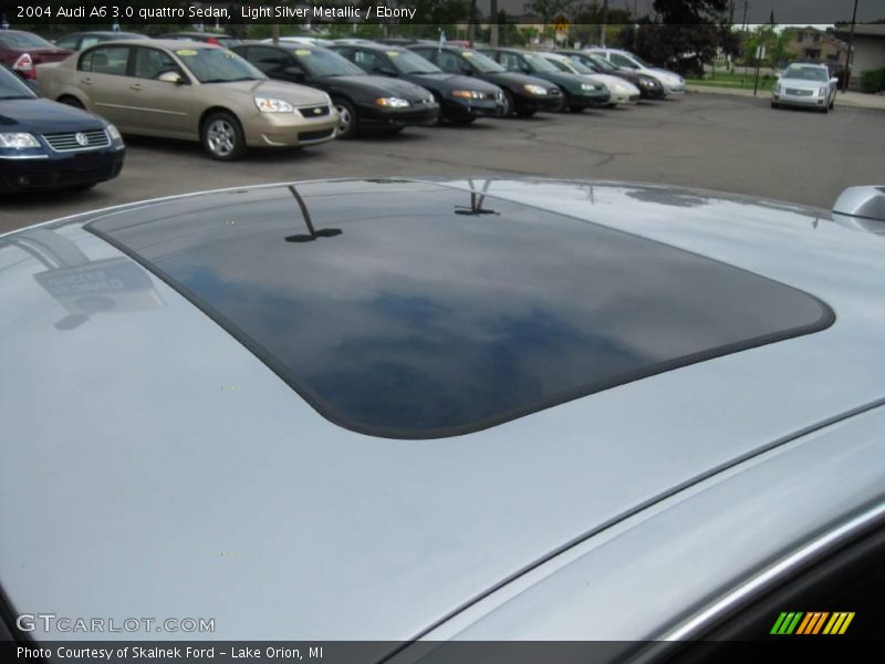 Light Silver Metallic / Ebony 2004 Audi A6 3.0 quattro Sedan
